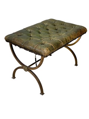 Lot 2143 - An early 20th century brass based green...