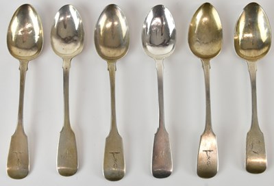 Lot 1094 - Six early 19th century Irish hallmarked...
