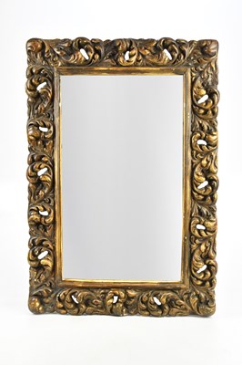 Lot 2295 - A decorative ornate gilt plaster rectangular...