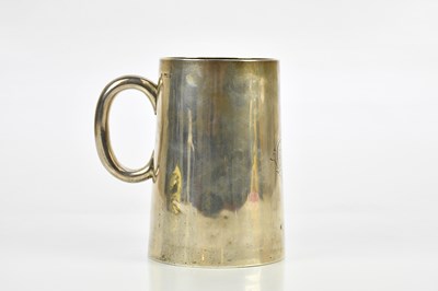 Lot 1492 - A Victorian hallmarked silver tankard, London...