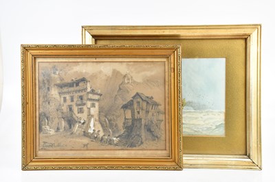 Lot 495 - F P HOOK; watercolour, maritime scene, 25 x...