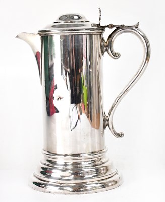 Lot 347 - WWII INTEREST; a large silver-plated flagon,...
