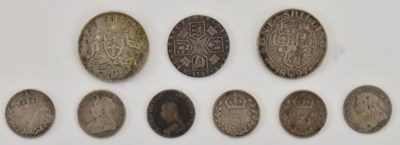 Lot 1436 - A George III 1787 one shilling, diameter 2cm,...