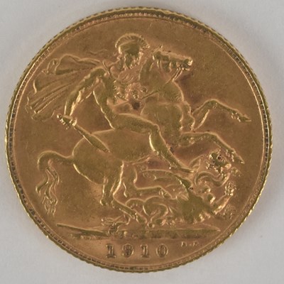 Lot 1376 - An Edward VII full sovereign, 1910.