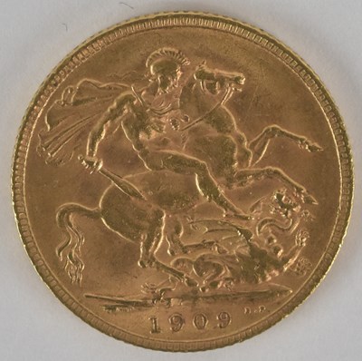 Lot 1377 - An Edward VII full sovereign, 1909.