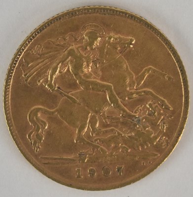 Lot 1389 - An Edward VII half sovereign, 1907.