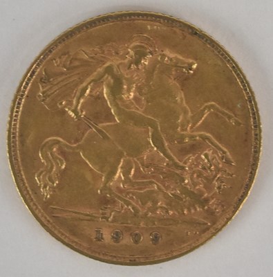Lot 1392 - An Edward VII half sovereign, 1909.