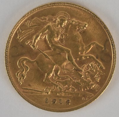 Lot 1399 - A George V half sovereign, 1912.