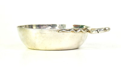 Lot 843 - An Elizabeth II hallmarked silver wine taster...