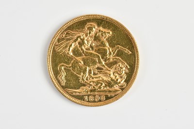 Lot 2500 - A Victorian full sovereign, 1898, old head.