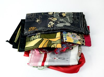 Lot 211 - LIBERTY; five silk scarves and five others (10).