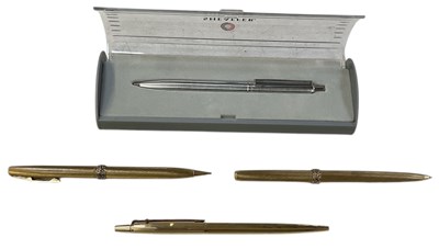 Lot 304 - SHEAFFER; a boxed modern stainless steel...