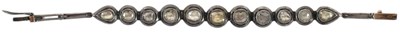 Lot 1492 - A Victorian rose and white metal rough old cut...