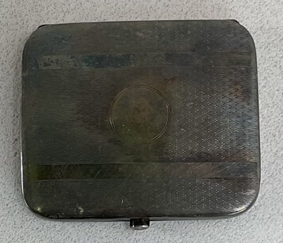 Lot 354 - A George V hallmarked silver cigarette case of...