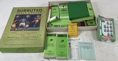 Lot 93 - SUBBUTEO; a boxed table soccer game (appears...