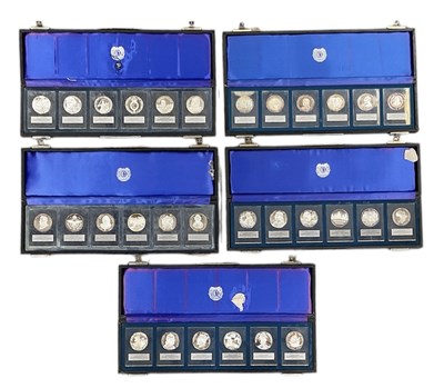 Lot 1381 - BRITANNIA COMMEMORATIVE SOCIETY LTD; five...