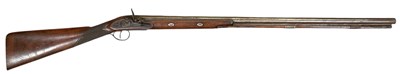Lot 367 - A 19th century flintlock musket rifle, the top...
