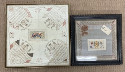 Lot 274 - Two World War I sweetheart postcards, both...
