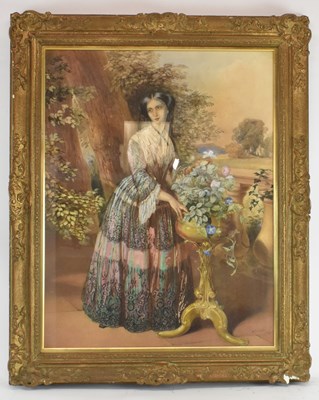 Lot 202 - N C SCHILLER; a mid 19th century watercolour,...