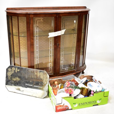 Lot 106 - An Art Deco oak tallboy cabinet, with moulded...