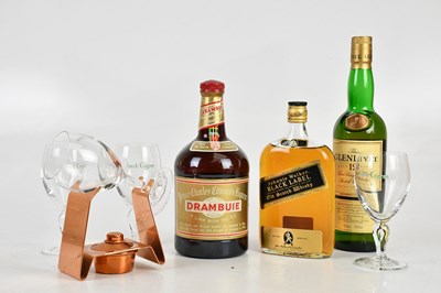 Lot 433 - WHISKY; a single bottle of The Glenlivet aged...