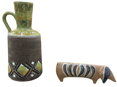 Lot 487 - LISA LARSON; a modern contemporary stoneware...
