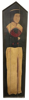Lot 338 - A Victorian painted wooden sign, 'Sam Leach',...