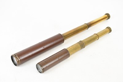 Lot 2443 - PARKER-HESTON; a 4 x 3 two-draw telescope, and...