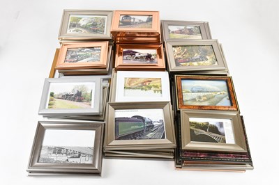 Lot 1325 - A collection of train related photographs and...