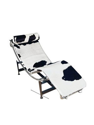Lot 2303 - AFTER LE CORBUSIER; a LC4 lounge chair...