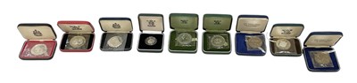 Lot 1414 - ROYAL MINT; two cased 1947-1972 Elizabeth and...