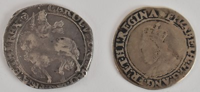 Lot 1443 - An Elizabeth I sixpence, (rubbed), diameter...