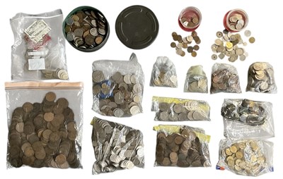 Lot 1431 - A large quantity of assorted all world coins,...