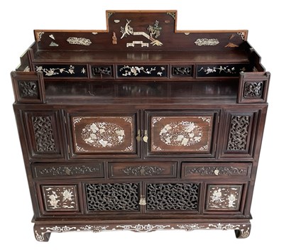 Lot 577 - A late 19th/early 20th century hardwood...