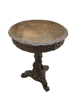 Lot 2118 - A 19th century carved mahogany occasional...