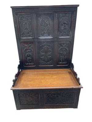 Lot 2087 - An 18th century and later carved and panelled...