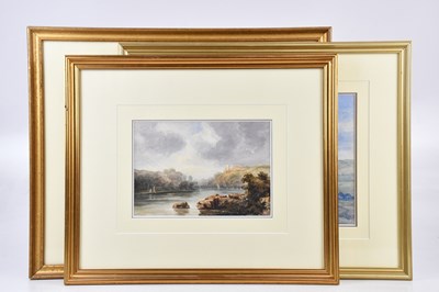 Lot 481 - EDWARD TUCKER (1830-1909); watercolour, Lake...