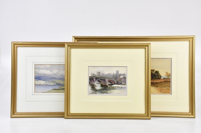 Lot 508 - MISS H M BARON; watercolour, ‘The Coast At...