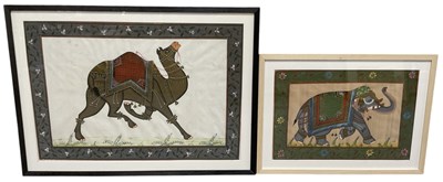 Lot 239 - A modern Indian watercolour and gouache gilt...