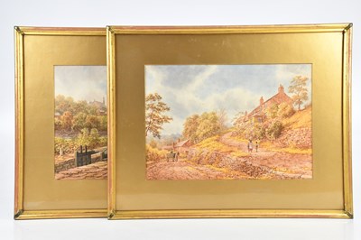 Lot 505 - ALBERT DUNINGTON (1860-1928); a pair of...