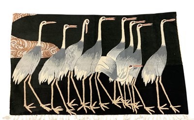 Lot 429 - A large modern Indian woollen embroidered wall...