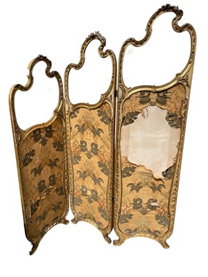 Lot 2159 - A late 19th century French giltwood and gesso...
