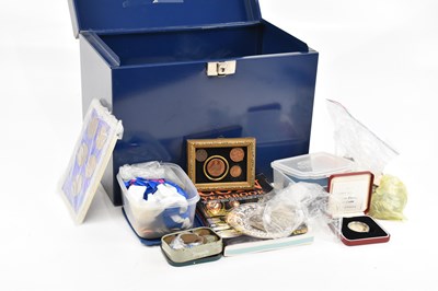 Lot 2522 - A large collection of coins including three...