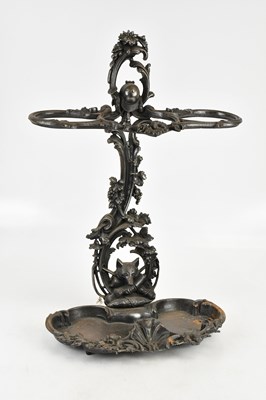 Lot 1393 - A reproduction cast silvered metal three...