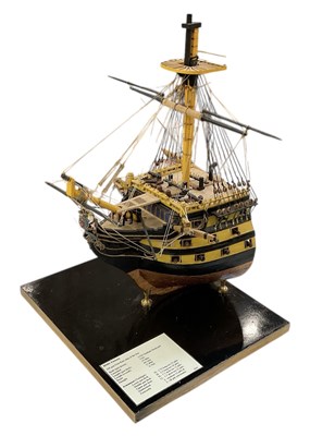 Lot 363 - A modern kit built cross-section model of 'HMS...