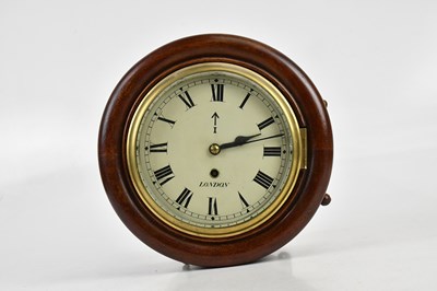 Lot 2362 - A reproduction fusée station type clock, the...