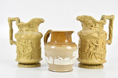 Lot 2564 - CHARLES MEITH; two Victorian ceramic jugs,...
