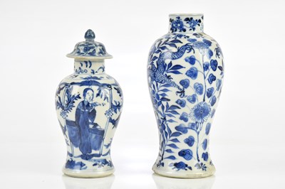 Lot 93 - A late 19th century Chinese blue and white...