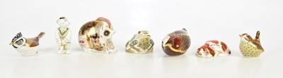 Lot 137 - ROYAL CROWN DERBY; four animal form...