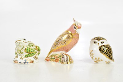 Lot 148 - ROYAL CROWN DERBY; an animal form paperweight,...